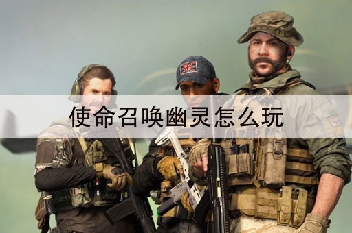 使命召唤幽灵怎么玩